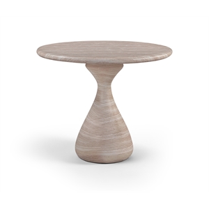 Meridian Furniture Sano 36&quot Travertine Concrete Indoor / Outdoor Dining Table