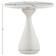 Meridian Furniture Sano Cream Concrete Indoor / Outdoor Counter Table