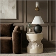 Meridian Furniture Naturae Beige Concrete Indoor / Outdoor End / Side Table