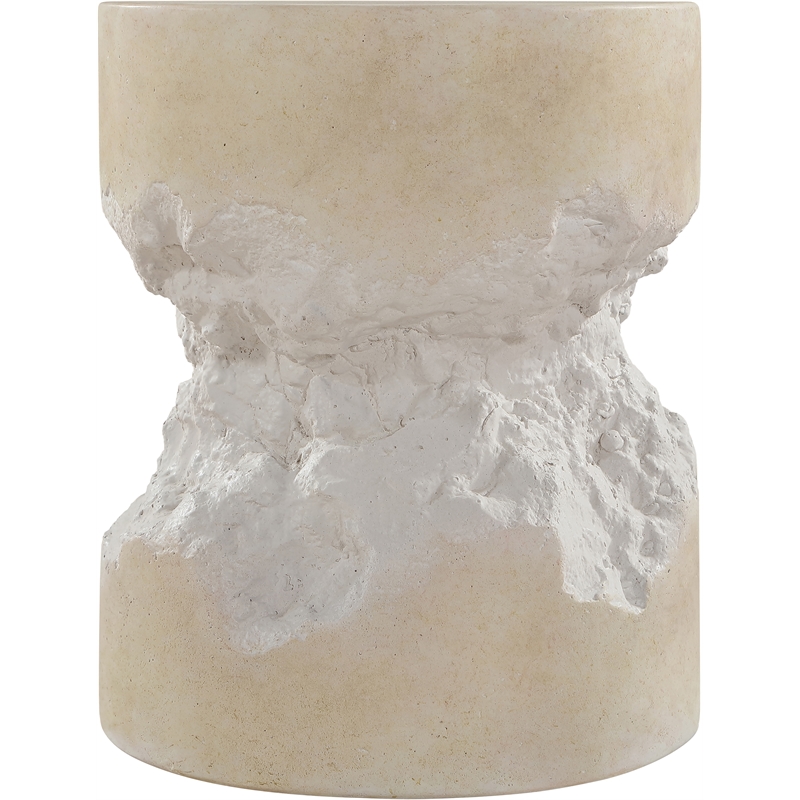 Meridian Furniture Naturae Beige Concrete Indoor / Outdoor End / Side Table