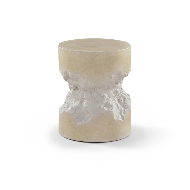 Meridian Furniture Naturae Beige Concrete Indoor / Outdoor End / Side Table
