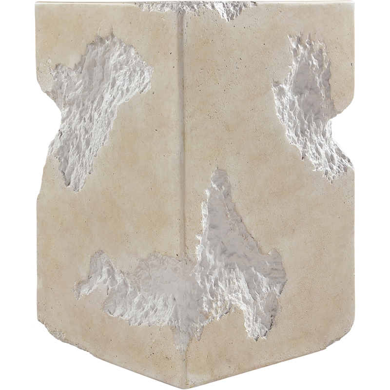 Meridian Furniture Naturae Beige Concrete Indoor / Outdoor End / Side Table