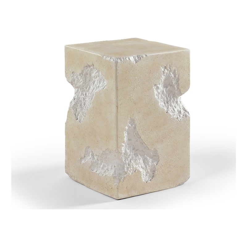Meridian Furniture Naturae Beige Concrete Indoor / Outdoor End / Side Table