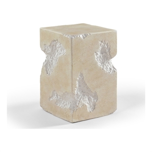 Meridian Furniture Naturae Beige Concrete Indoor / Outdoor End / Side Table