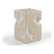 Meridian Furniture Naturae Beige Concrete Indoor / Outdoor End / Side Table