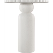 Meridian Furniture Petalia Cream Concrete Indoor / Outdoor Bar Table