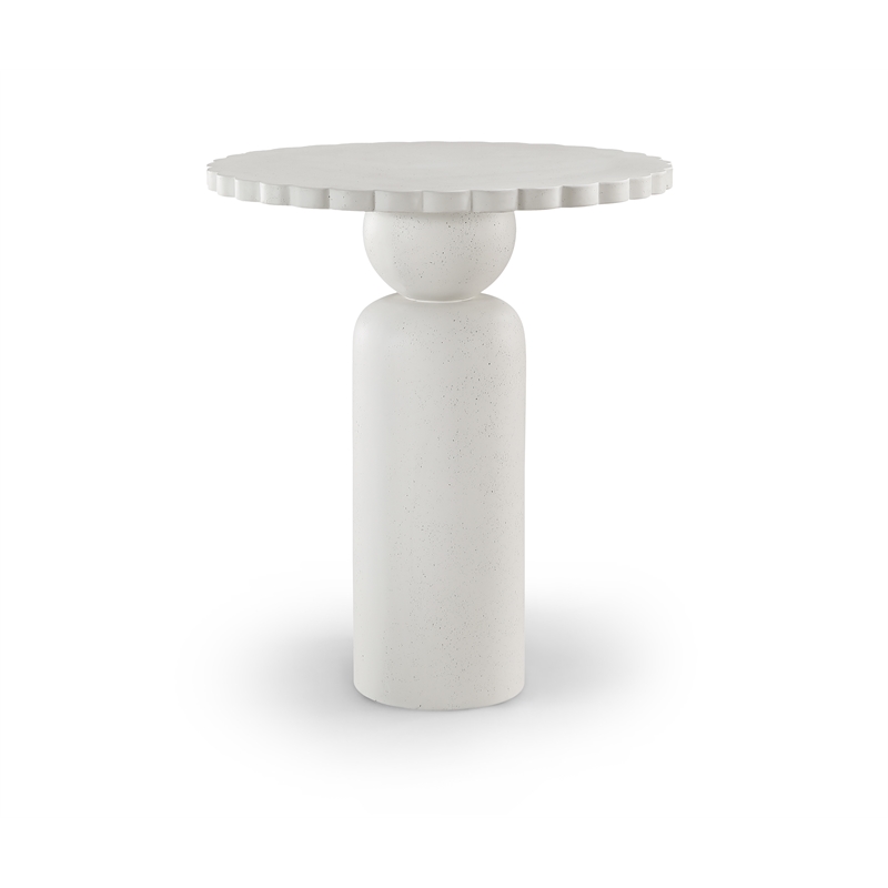 Meridian Furniture Petalia Cream Concrete Indoor / Outdoor Bar Table