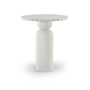 Meridian Furniture Petalia Cream Concrete Indoor / Outdoor Bar Table