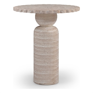 Meridian Furniture Petalia Travertine Concrete Indoor / Outdoor Bar Table