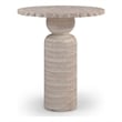 Meridian Furniture Petalia Travertine Concrete Indoor / Outdoor Bar Table
