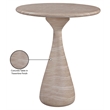 Meridian Furniture Sano Travertine Concrete Indoor / Outdoor Bar Table