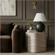 Meridian Furniture Vellon Travertine Concrete Indoor / Outdoor End / Side Table