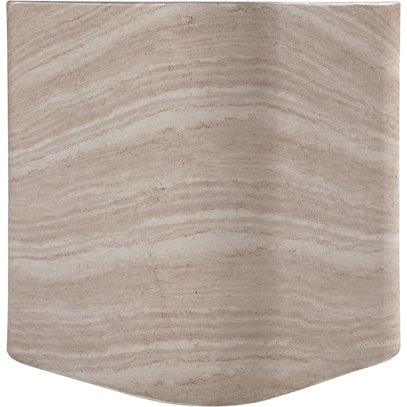 Meridian Furniture Vellon Travertine Concrete Indoor / Outdoor End / Side Table