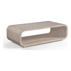 Meridian Furniture Calix Travertine Concrete Indoor / Outdoor Coffee Table