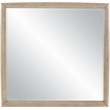 Meridian Furniture Caswell Natural Oak Veneer And Solid Wood Mirror
