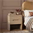 Meridian Furniture Caswell Natural Oak Veneer And Solid Wood Nightstand