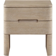 Meridian Furniture Caswell Natural Oak Veneer And Solid Wood Nightstand