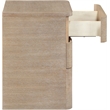 Meridian Furniture Caswell Natural Oak Veneer And Solid Wood Nightstand