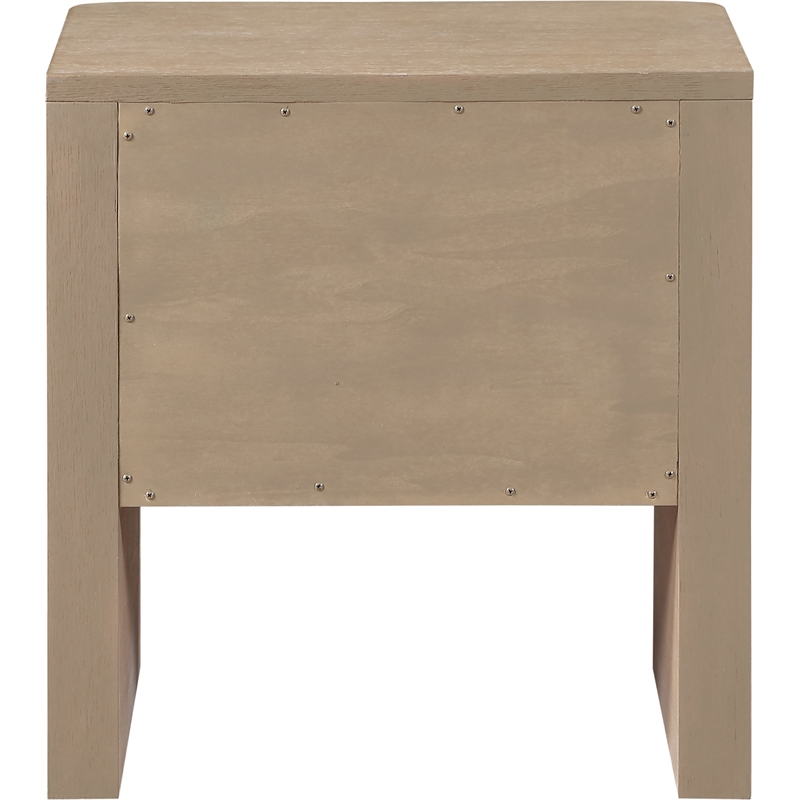 Meridian Furniture Caswell Natural Oak Veneer And Solid Wood Nightstand