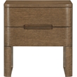Meridian Furniture Caswell Brown Oak Veneer And Solid Wood Nightstand