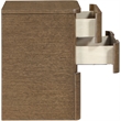 Meridian Furniture Caswell Brown Oak Veneer And Solid Wood Nightstand