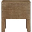 Meridian Furniture Caswell Brown Oak Veneer And Solid Wood Nightstand