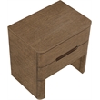 Meridian Furniture Caswell Brown Oak Veneer And Solid Wood Nightstand