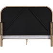 Meridian Furniture Caswell Natural Vegan Leather Upholstered King Bed