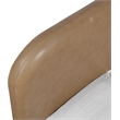 Meridian Furniture Caswell Natural Vegan Leather Upholstered Queen Bed