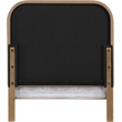 Meridian Furniture Caswell Natural Vegan Leather Upholstered Twin Bed