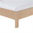 Meridian Furniture Caswell Natural Vegan Leather Upholstered Twin Bed