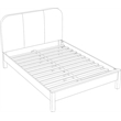 Meridian Furniture Caswell Brown Vegan Leather Upholstered Full Bed