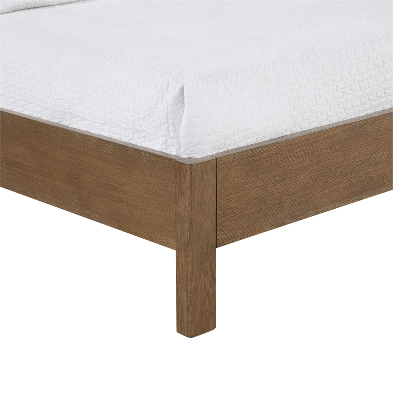 Meridian Furniture Caswell Brown Vegan Leather Upholstered Full Bed