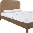 Meridian Furniture Caswell Brown Vegan Leather Upholstered Full Bed