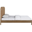 Meridian Furniture Caswell Brown Vegan Leather Upholstered King Bed