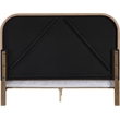 Meridian Furniture Caswell Brown Vegan Leather Upholstered King Bed