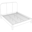 Meridian Furniture Caswell Brown Vegan Leather Upholstered King Bed