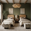 Meridian Furniture Caswell Brown Vegan Leather Upholstered Twin Bed