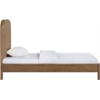 Meridian Furniture Caswell Brown Vegan Leather Upholstered Twin Bed
