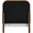 Meridian Furniture Caswell Brown Vegan Leather Upholstered Twin Bed