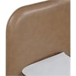 Meridian Furniture Caswell Brown Vegan Leather Upholstered Twin Bed