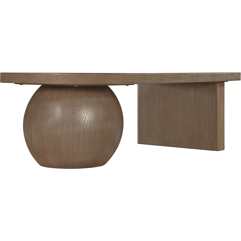 Meridian Furniture Solum Brown Ash Wood And Oak Veneer Coffee Table