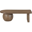 Meridian Furniture Solum Brown Ash Wood And Oak Veneer Coffee Table