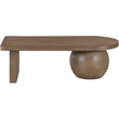 Meridian Furniture Solum Brown Ash Wood And Oak Veneer Coffee Table