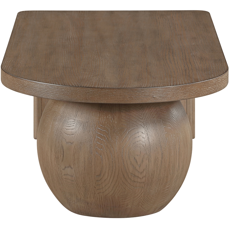 Meridian Furniture Solum Brown Ash Wood And Oak Veneer Coffee Table
