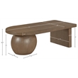Meridian Furniture Solum Brown Ash Wood And Oak Veneer Coffee Table