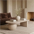 Meridian Furniture Solum Natural Ash Wood And Oak Veneer Coffee Table