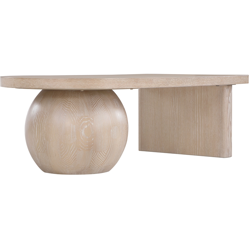 Meridian Furniture Solum Natural Ash Wood And Oak Veneer Coffee Table