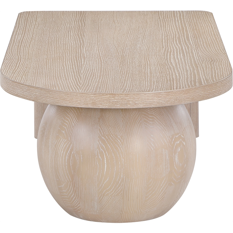 Meridian Furniture Solum Natural Ash Wood And Oak Veneer Coffee Table