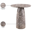 Meridian Furniture Cosenza Brown Concrete Indoor/Outdoor Counter HT Table